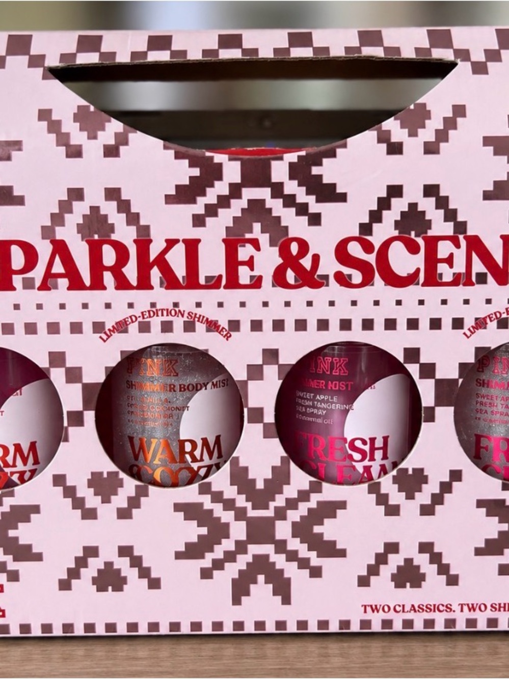 Victoria’s Secret PINK Sparkle & Scent 4-Piece Body Mist Gift Set